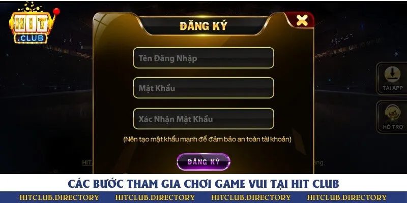 Hướng dẫn đăng ký tài khoản hội viên tại cổng game