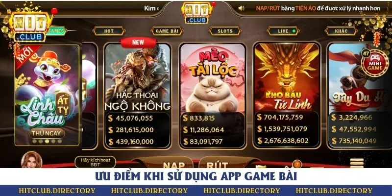 Những ưu điểm nổi bật khi cài đặt app game bài về điện thoại